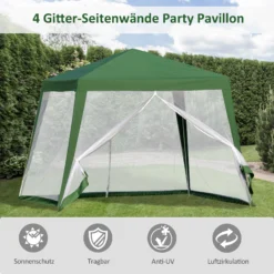 Outsunny Pavillon Mit Moskitonetz 300 X 300 X 235 Cm (LxBxH) | Gartenzelt Partyzelt Festzelt Gartenpavillon 11 Outsunny Pavillon Mit Moskitonetz 300 X 300 X 235 Cm (LxBxH) | Gartenzelt Partyzelt Festzelt Gartenpavillon -Buschbeck Geschäft 8600336600 84C 090GN prod 006