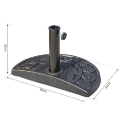 Outsunny Sonnenschirmständer Bronze 47 X 31 X 33 Cm (LxBxH) | Sonnenschirmständer Schirmständer Schirmfuß -Buschbeck Geschäft 8600336600 84D 006 prod 005