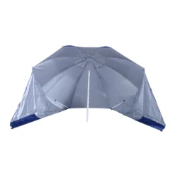 Outsunny Strandschirm Und Strandzelt 2 In 1 Blau, Weiß 210 X 222 Cm (ØxH) | Gartenschirm Sonnenschirm Strandmuschel -Buschbeck Geschäft 8600336600 84D 022 prod 006