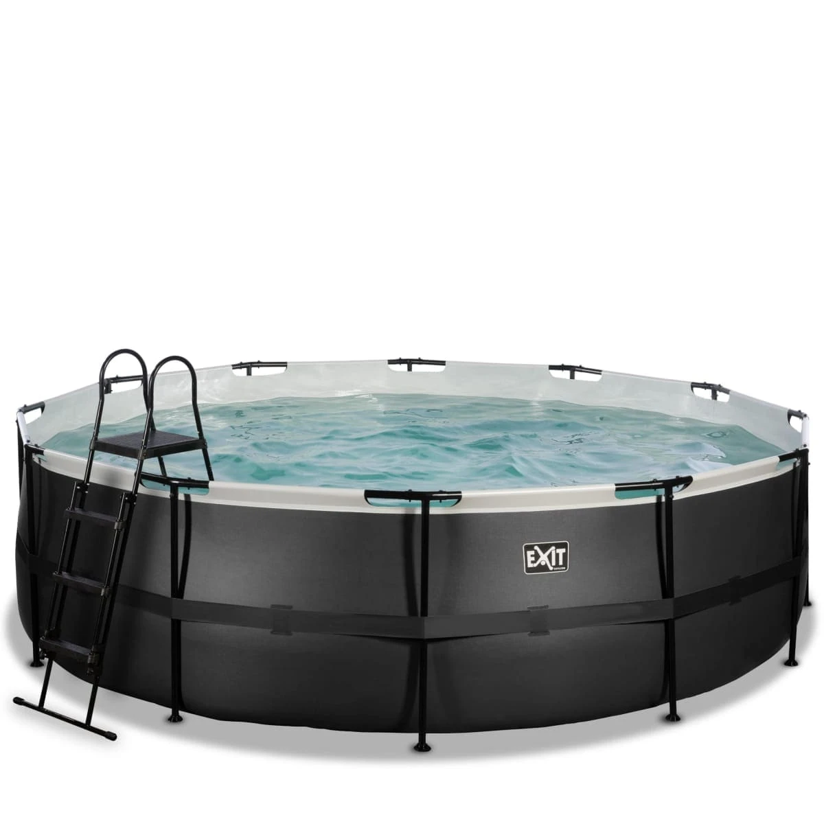 Pool Black Leather, Ø488 X 122 Cm Schwarz 2 Pool Black Leather, Ø488 X 122 Cm Schwarz – Bild 2