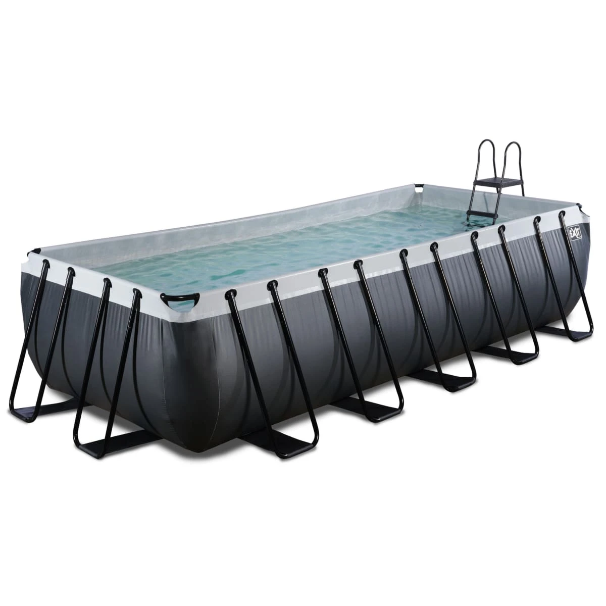 Pool Black Leather, 540 X 250 X 122 Cm Schwarz 2 Pool Black Leather, 540 X 250 X 122 Cm Schwarz – Bild 2