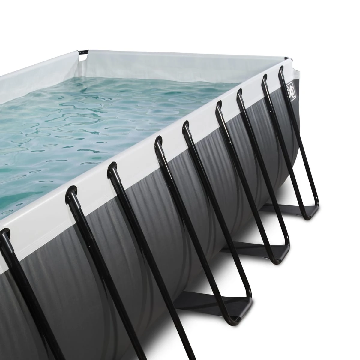 Pool Black Leather, 540 X 250 X 122 Cm Schwarz 3 Pool Black Leather, 540 X 250 X 122 Cm Schwarz – Bild 3