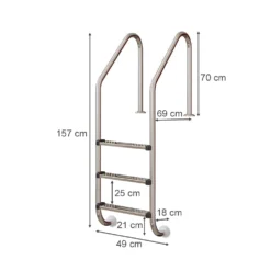Poolleiter Einbauleiter 3 Stufen Schwimmbadleiter V2A Edelstahl Pool Einstieg 8 Poolleiter Einbauleiter 3 Stufen Schwimmbadleiter V2A Edelstahl Pool Einstieg -Buschbeck Geschäft 8600343700 29956 prod 003