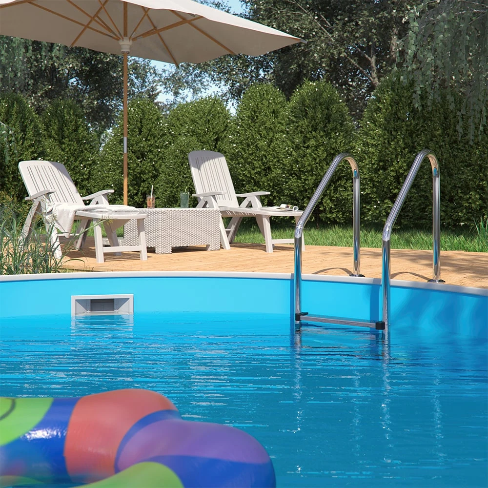 Poolleiter Einbauleiter 3 Stufen Schwimmbadleiter V2A Edelstahl Pool Einstieg 4 Poolleiter Einbauleiter 3 Stufen Schwimmbadleiter V2A Edelstahl Pool Einstieg – Bild 4