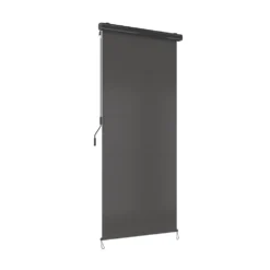 OK-Living Senkrechtmarkise Sonnenschutzrollo Seitenmarkise Anthrazit 250x120 Cm