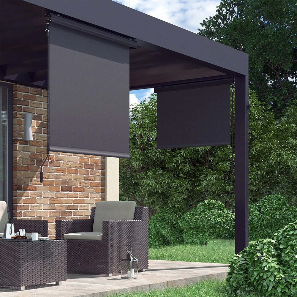 OK-Living Senkrechtmarkise Sonnenschutzrollo Seitenmarkise Anthrazit 250x120 Cm 4 OK-Living Senkrechtmarkise Sonnenschutzrollo Seitenmarkise Anthrazit 250x120 Cm – Bild 4
