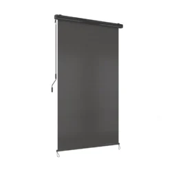 OK-Living Senkrechtmarkise Sonnenschutzrollo Seitenmarkise Anthrazit 250x160 Cm