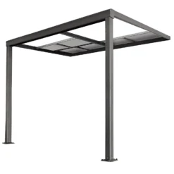 Juskys Terrassendach 3x3 M Mit Schiebedach - Alu Mit Doppelstegplatten – Wetterfeste - UV-Schutz -Buschbeck Geschäft 8600348200 20109 prod 006