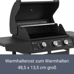 Juskys BBQ Gas-Grill Louisiana, 3 Brenner Grillrost, Deckel Mit Thermometer -Buschbeck Geschäft 8600348200 65735072 prod 006