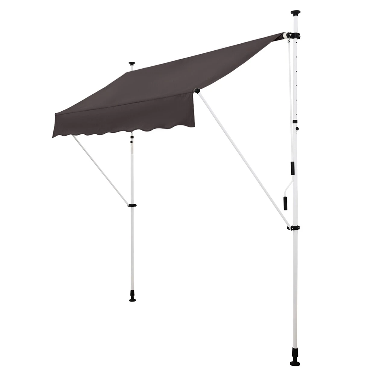 Strattore Klemmmarkise / Balkonmarkise Sonnenschutz 250 X 120 Cm - Anthrazit 5 Strattore Klemmmarkise / Balkonmarkise Sonnenschutz 250 X 120 Cm - Anthrazit – Bild 5