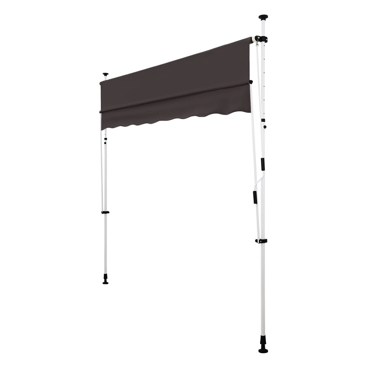 Strattore Klemmmarkise / Balkonmarkise Sonnenschutz 250 X 120 Cm - Anthrazit 6 Strattore Klemmmarkise / Balkonmarkise Sonnenschutz 250 X 120 Cm - Anthrazit – Bild 6