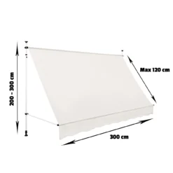 Strattore Klemmmarkise / Balkonmarkise Sonnenschutz 300 X 120 Cm - Beige 9 Strattore Klemmmarkise / Balkonmarkise Sonnenschutz 300 X 120 Cm - Beige -Buschbeck Geschäft 8600348300 7092 prod 004
