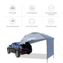 KINGCAMP Heckzelt Compass Plus Windschutz VW Bus Vor Zelt SUV Van Pavillon Tarp -Buschbeck Geschäft 8600354700 A6015 10563 prod 003