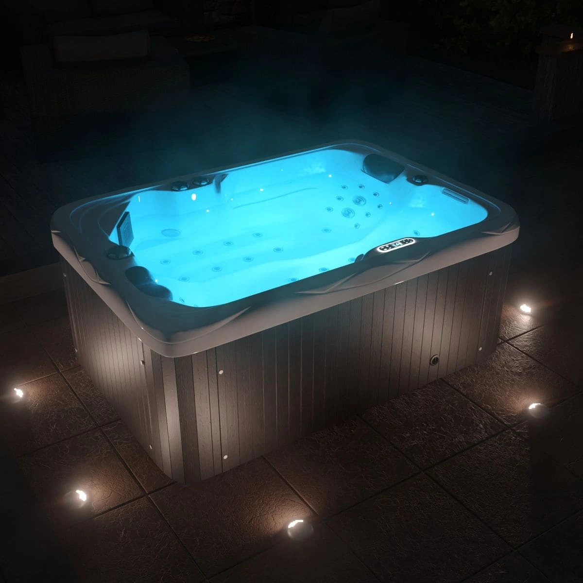 TroniTechnik Outdoor Whirlpool LEVANZO Inkl. Heizung, Hydromassage, Bluetooth Und Farblicht 1 TroniTechnik Outdoor Whirlpool LEVANZO Inkl. Heizung, Hydromassage, Bluetooth Und Farblicht