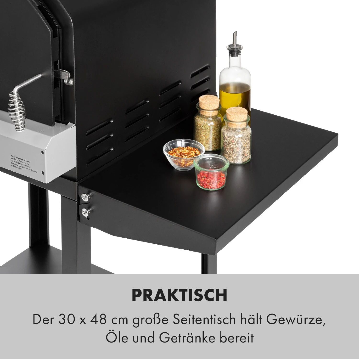 Pizzaiolo Pro Pizza-Gasgrill 76x143x66cm Schamottestein Stahl Mobil 4 Pizzaiolo Pro Pizza-Gasgrill 76x143x66cm Schamottestein Stahl Mobil – Bild 4