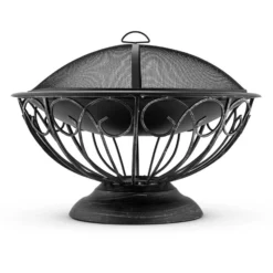 Tulip Feuerschale Ø75cmGrill Feuerstelle Funkenschutz Stahl Brüniert -Buschbeck Geschäft 8600359300 3160 prod 003