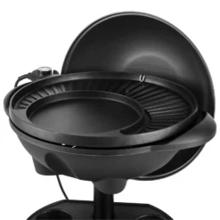 Alternative view of Grillpot Elektrogrill 1600W Standgrill Tischgrill 40cm Grill Gusseisen