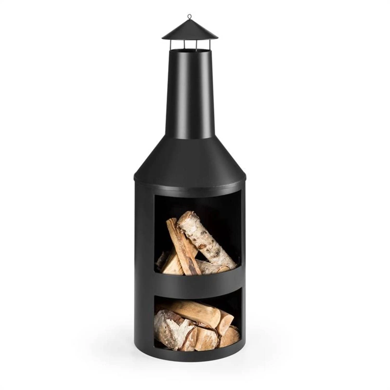 Westeros Gartenofen Terrassenofen Holzofen Ø45cm Stahlblech Schwarz 1 Westeros Gartenofen Terrassenofen Holzofen Ø45cm Stahlblech Schwarz