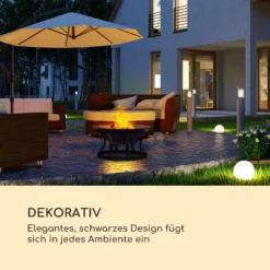 Pentos 2-in-1-Feuerschale Ø73cm Funkenschutz Ø60cm Grill Gusseisen Schwarz -Buschbeck Geschäft 8600359300 4992 prod 002