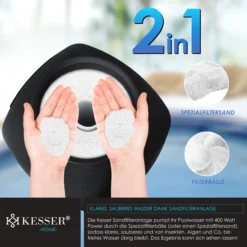 KESSER® Sandfilter Sandfilteranlage + 700g Filterbälle Ersetzen 25kg Filtersand- Poolfilter 10 M³/h Filteranlage Filterkessel Für Pool Schwimmbecken 4-Wege Ventil , Einfache Steuerung 8 KESSER® Sandfilter Sandfilteranlage + 700g Filterbälle Ersetzen 25kg Filtersand- Poolfilter 10 M³/h Filteranlage Filterkessel Für Pool Schwimmbecken 4-Wege Ventil , Einfache Steuerung -Buschbeck Geschäft 8600364700 20145 prod 003 scaled