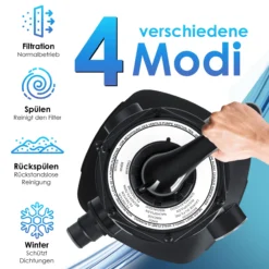KESSER® Sandfilter Sandfilteranlage + 700g Filterbälle Ersetzen 25kg Filtersand- Poolfilter 10 M³/h Filteranlage Filterkessel Für Pool Schwimmbecken 4-Wege Ventil , Einfache Steuerung 9 KESSER® Sandfilter Sandfilteranlage + 700g Filterbälle Ersetzen 25kg Filtersand- Poolfilter 10 M³/h Filteranlage Filterkessel Für Pool Schwimmbecken 4-Wege Ventil , Einfache Steuerung -Buschbeck Geschäft 8600364700 20145 prod 004 scaled