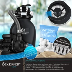 KESSER® Sandfilter Sandfilteranlage + 700g Filterbälle Ersetzen 25kg Filtersand- Poolfilter 10 M³/h Filteranlage Filterkessel Für Pool Schwimmbecken 4-Wege Ventil , Einfache Steuerung 11 KESSER® Sandfilter Sandfilteranlage + 700g Filterbälle Ersetzen 25kg Filtersand- Poolfilter 10 M³/h Filteranlage Filterkessel Für Pool Schwimmbecken 4-Wege Ventil , Einfache Steuerung -Buschbeck Geschäft 8600364700 20145 prod 006 scaled