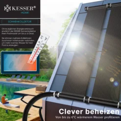 KESSER® Solarkollektor Poolheizung Cm, Warmwasser Heizung Solarheizung Für Pools L Beliebig Erweiterbar L UV-beständiger Kunststoff -Buschbeck Geschäft 8600364700 21724 prod 005 scaled