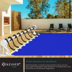 KESSER® Pool Aufroller Premium Aufrollsystem 1,05m - 6,15 M | Für Solarplane | Mobiles Aufrollvorrichtung Für Poolplane & Abdeckung | Inkl. Bänder | Witterungsbeständiges Material -Buschbeck Geschäft 8600364700 23431 prod 004 scaled