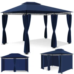KESSER® - Pavillon 3x4m Inkl. Seitenwänden Mit Reißverschlüssen , Eckig Festzelt Partyzelt Gartenlaube Gartenzelt Luxus Gartenpavillon UV-Schutz 50+ 8 KESSER® - Pavillon 3x4m Inkl. Seitenwänden Mit Reißverschlüssen , Eckig Festzelt Partyzelt Gartenlaube Gartenzelt Luxus Gartenpavillon UV-Schutz 50+ -Buschbeck Geschäft 8600364700 23691 prod 003 scaled
