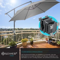 KESSER® Premium Sonnenschirmhalter Universal Balkongeländer - Schirmständer Für Eckige Und Runde Schirme | Balkon Terrasse Sonnenschirm Halterung Hohe Flexibilität | Starke Klemmkraft 11 KESSER® Premium Sonnenschirmhalter Universal Balkongeländer - Schirmständer Für Eckige Und Runde Schirme | Balkon Terrasse Sonnenschirm Halterung Hohe Flexibilität | Starke Klemmkraft -Buschbeck Geschäft 8600364700 23729 prod 006 scaled