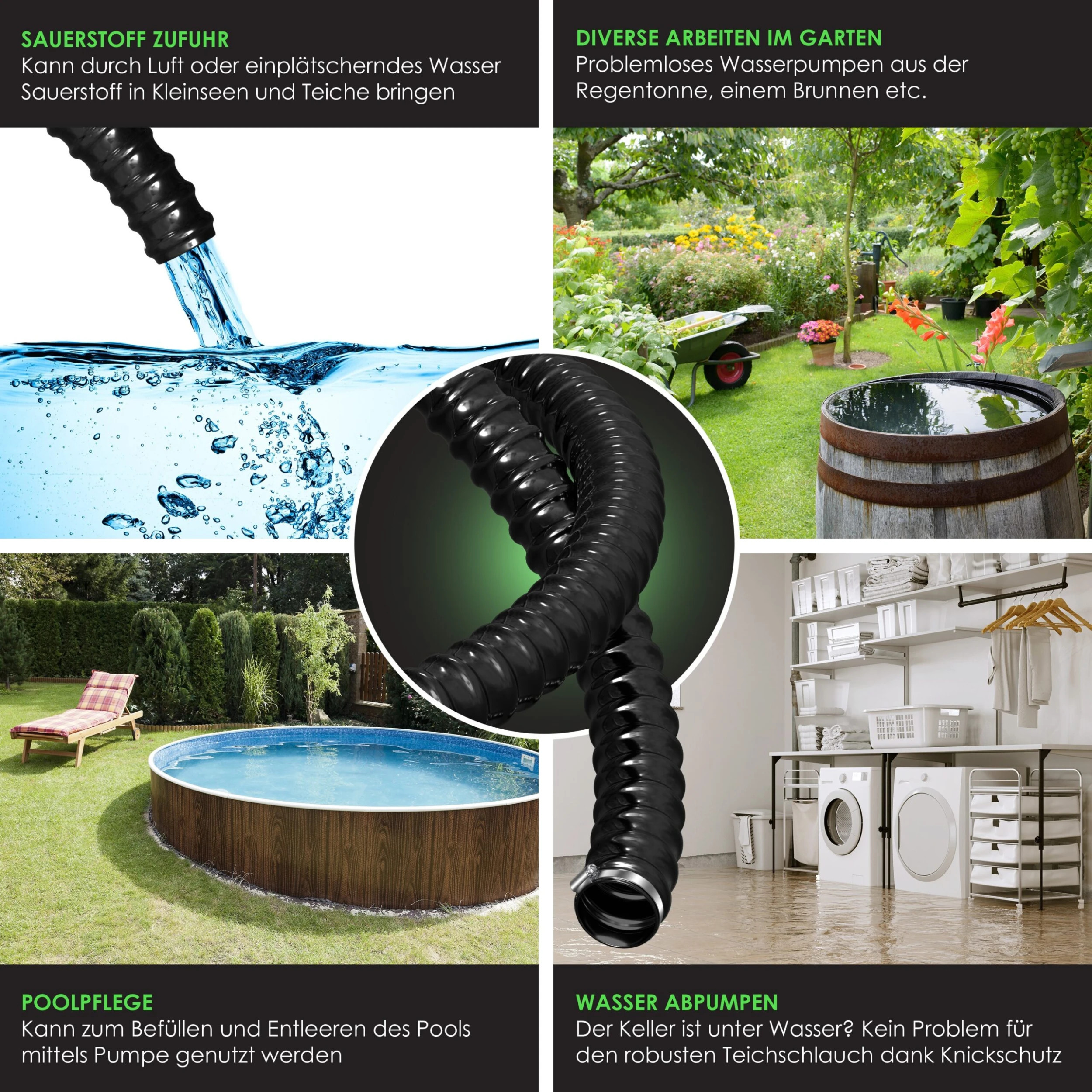 KESSER® Premium Teichschlauch Spiralschlauch Saugschlauch Für Teiche Filteranlagen, Pumpen, Bachläufe Und Whirpools | Pumpenschlauch Solarschlauch Druckschlauch 3-5 Bar | UV-Beständig 5 KESSER® Premium Teichschlauch Spiralschlauch Saugschlauch Für Teiche Filteranlagen, Pumpen, Bachläufe Und Whirpools | Pumpenschlauch Solarschlauch Druckschlauch 3-5 Bar | UV-Beständig – Bild 5