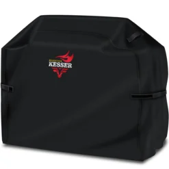 KESSER® Premium BBQ Grillabdeckung Gasgrill Grillhaube Abdeckung Wetterfest - Für Weber, Brinkmann, Char Broil Grill Abdeckhaube Schutzhülle | 600D Oxford- Gewebe Reißfest