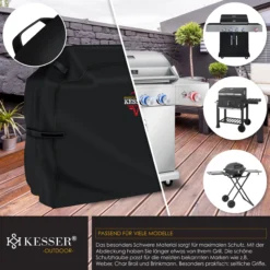 KESSER® Premium BBQ Grillabdeckung Gasgrill Grillhaube Abdeckung Wetterfest - Für Weber, Brinkmann, Char Broil Grill Abdeckhaube Schutzhülle | 600D Oxford- Gewebe Reißfest 11 KESSER® Premium BBQ Grillabdeckung Gasgrill Grillhaube Abdeckung Wetterfest - Für Weber, Brinkmann, Char Broil Grill Abdeckhaube Schutzhülle | 600D Oxford- Gewebe Reißfest -Buschbeck Geschäft 8600364700 23775 prod 006 scaled